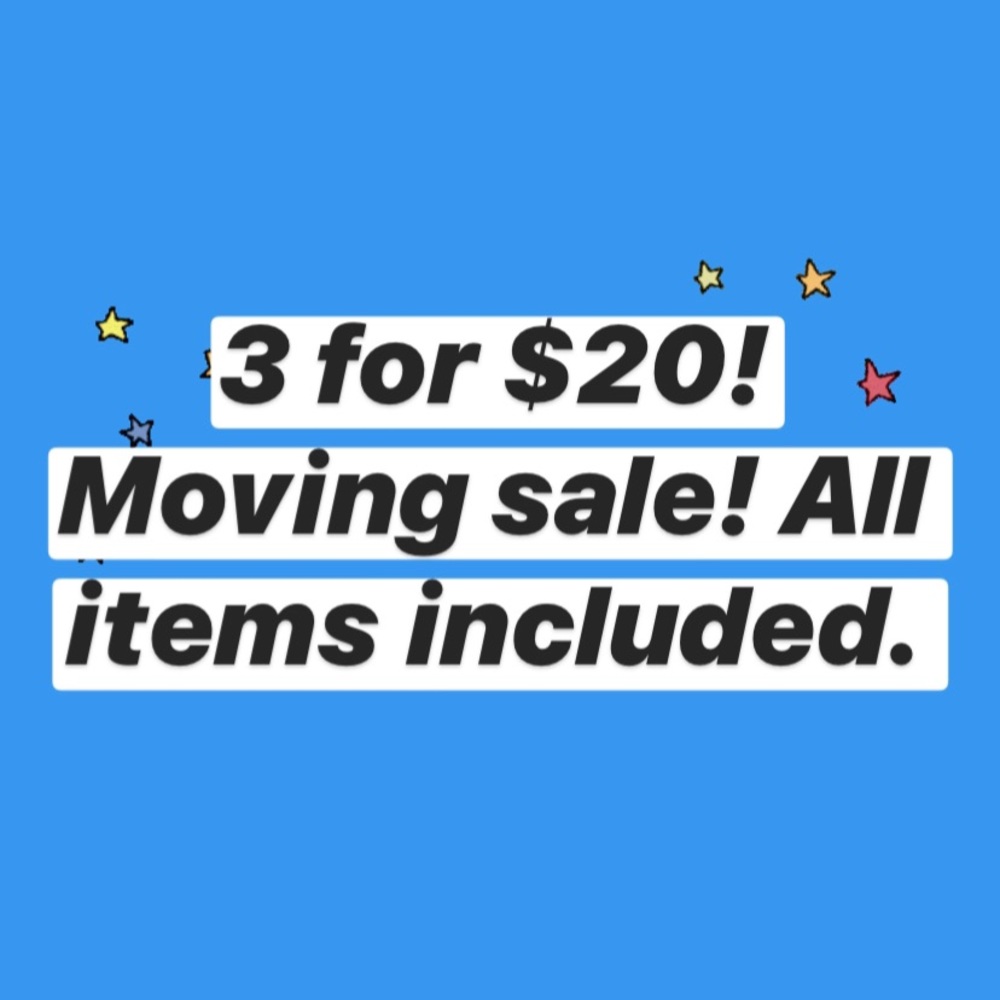 3 for $20